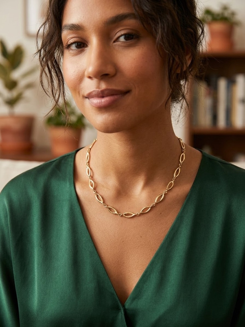 Vintage Sarah Coventry Gold Tone Link Necklace